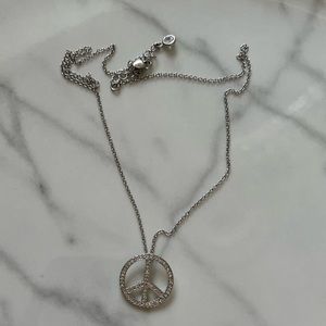 Peace sign necklace
